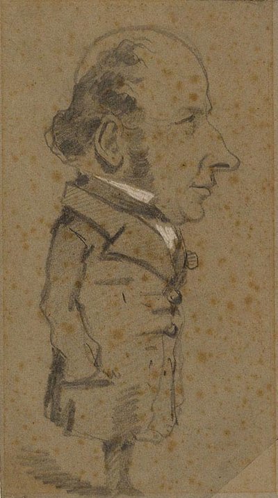 Caricature of a Man by Claude Monet